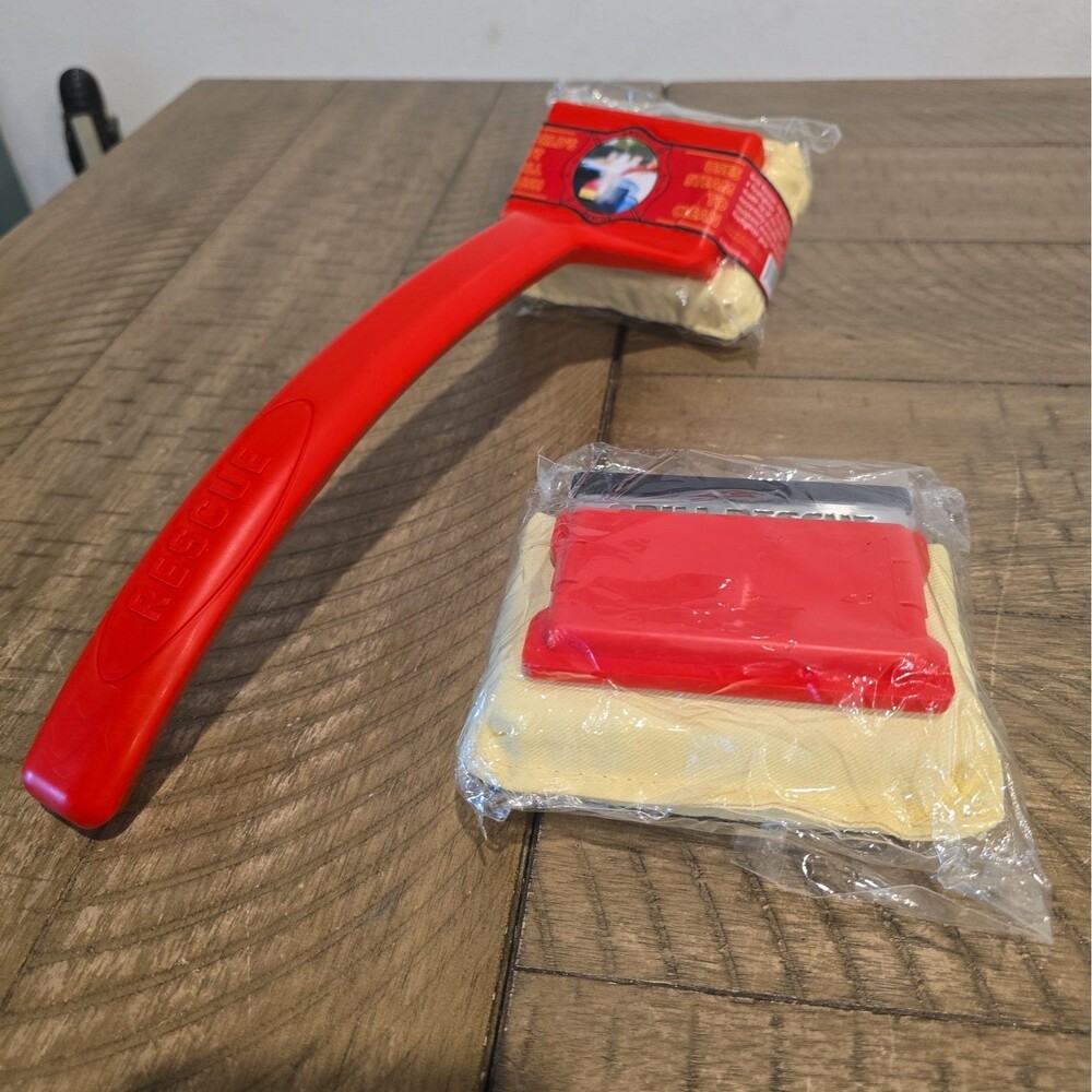 Grill Rescue Brush Bristle-Free Steam Cleaner & Scraper w/ Replaceable Head NEW